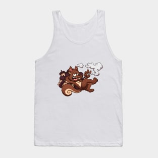 Squirrel Smoking A Joint Tank Top